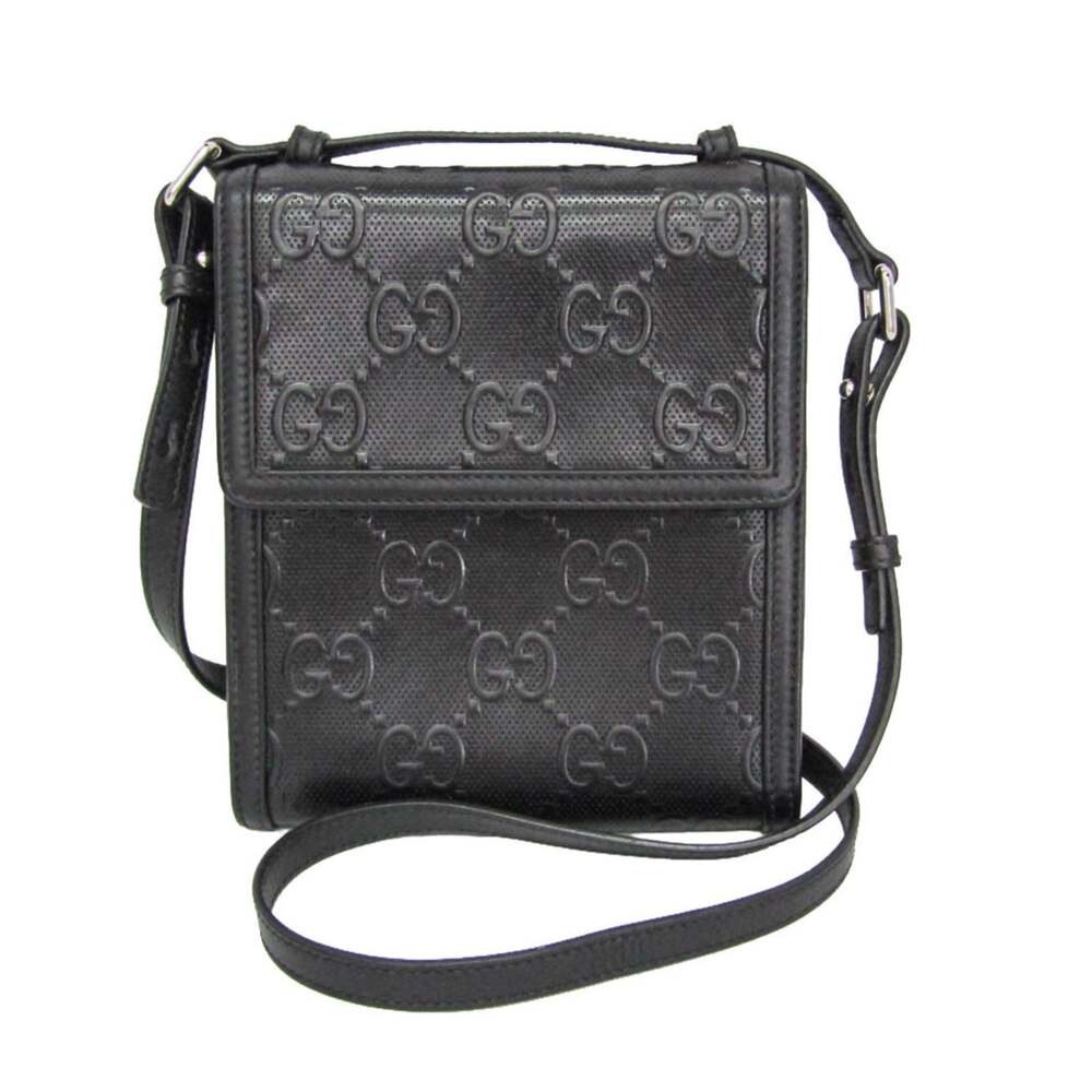 Gucci Flap Crossbody Bag Gg Embossed #356810G66B